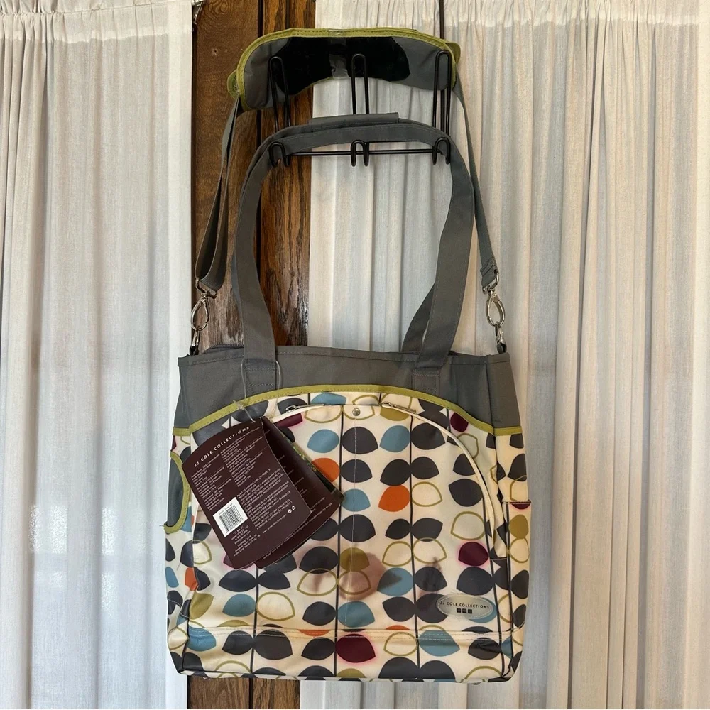 JJ Cole Collections Mode Mixed Leaf Diaper Tote Bag